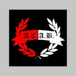 A.C.A.B. čierne teplákové kraťasy s tlačeným logom